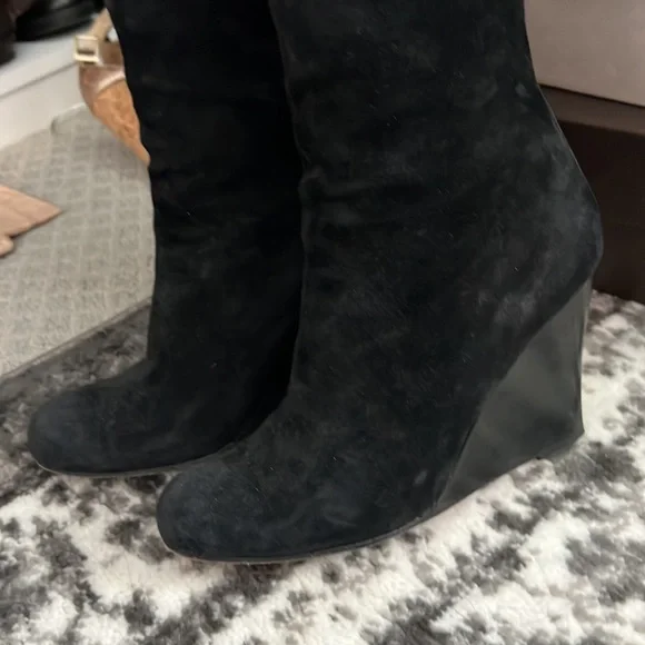 Christian Louboutin black suede Girabaldi size 38 - Picture 3 of 5